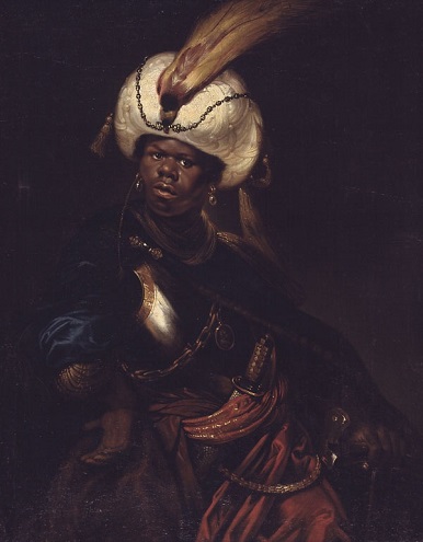 A Man wearing a turban ca 1650 by Karel van Mander III ca1609-1670 SMK